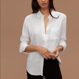 Aritzia White Blouse